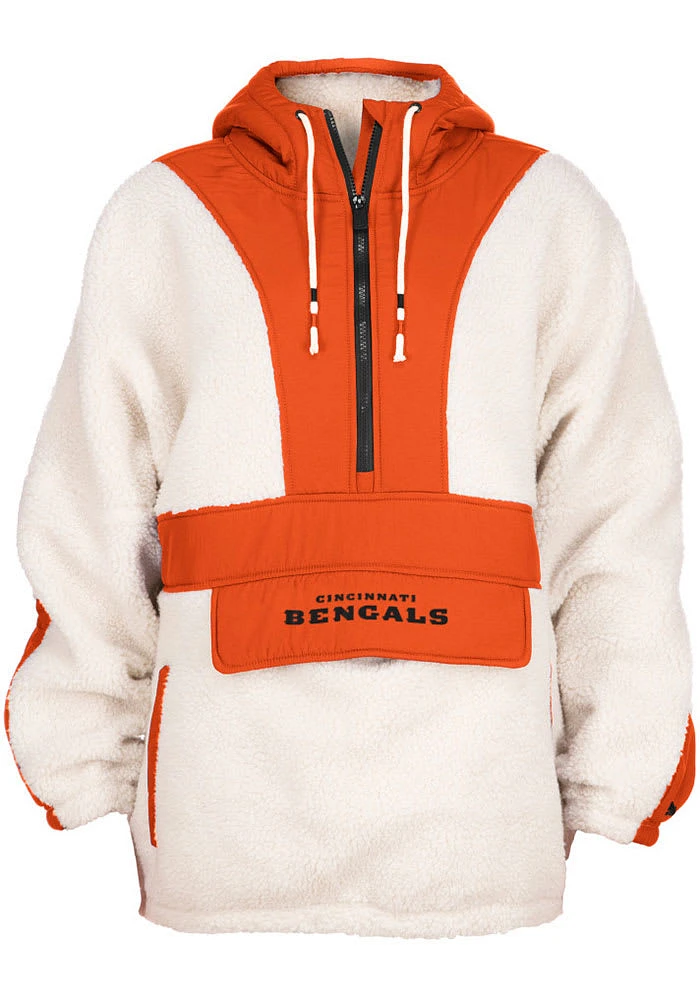 New Era Cincinnati Bengals Womens Oatmeal Cozy Light Weight Jacket