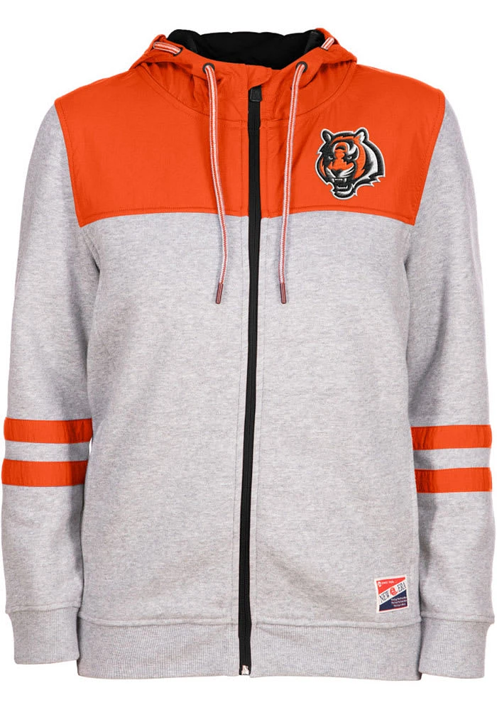 New Era Cincinnati Bengals Womens Orange Running Back Light Weight Jacket