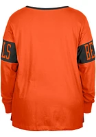 New Era Cincinnati Bengals Womens Orange Lace Up LS Tee