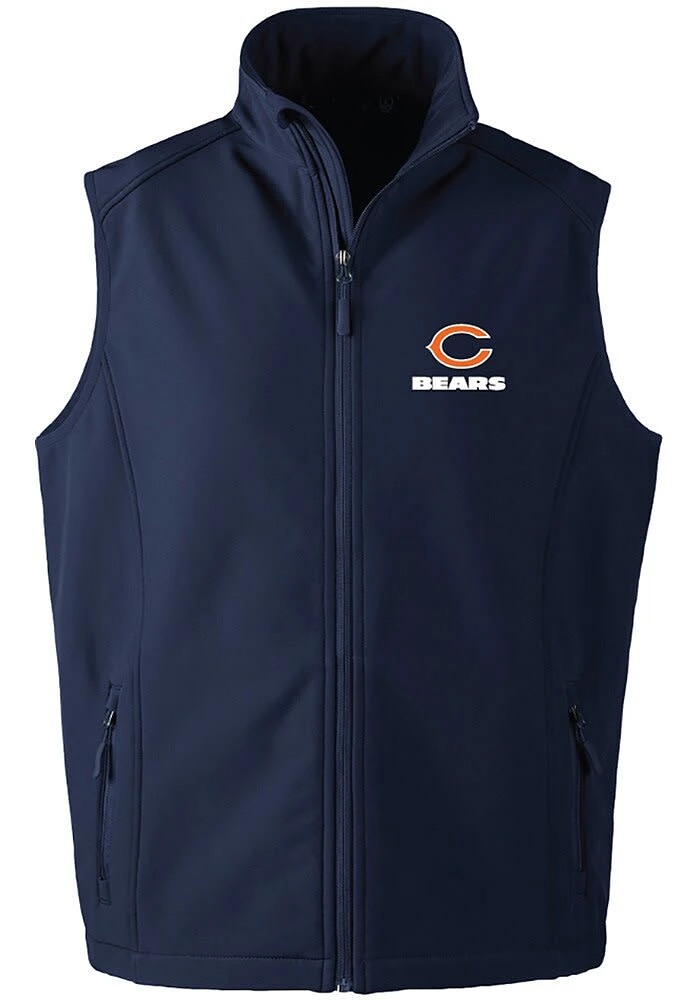 Dunbrooke Chicago Bears Mens Navy Blue Archer Sleeveless Jacket
