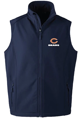 Dunbrooke Chicago Bears Mens Navy Blue Archer Sleeveless Jacket