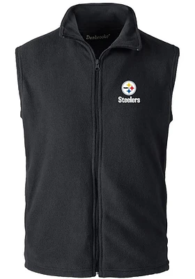 Dunbrooke Pittsburgh Steelers Mens Black Houston Sleeveless Jacket
