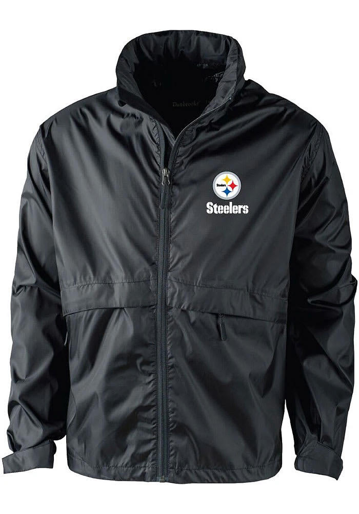 Dunbrooke Pittsburgh Steelers Mens Black Sportsman Light Weight Jacket