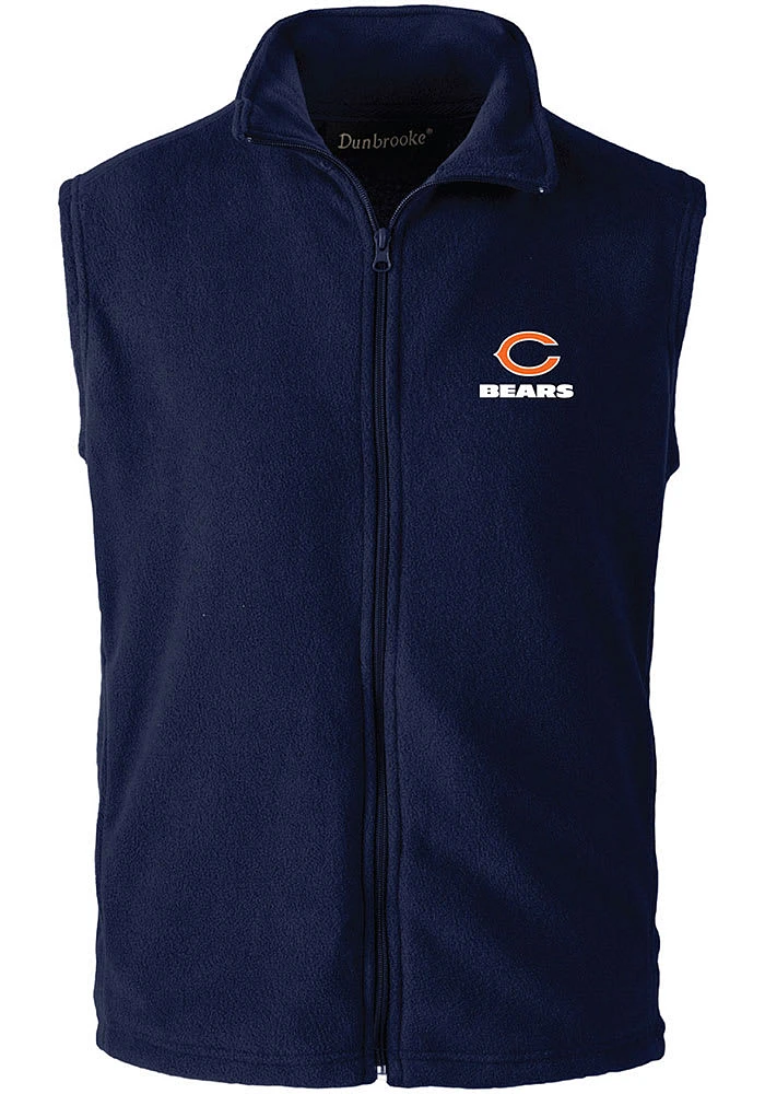 Dunbrooke Chicago Bears Mens Navy Blue Houston Sleeveless Jacket