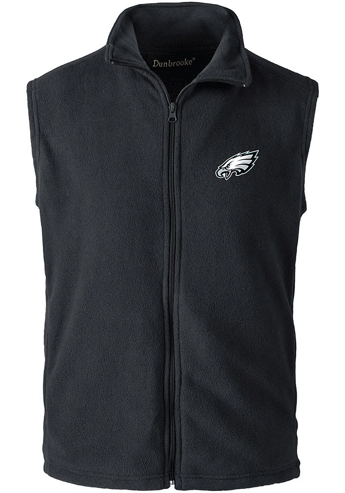 Dunbrooke Philadelphia Eagles Mens Black Houston Sleeveless Jacket
