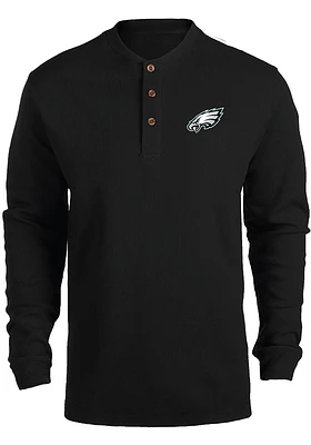 Dunbrooke Philadelphia Eagles Black Thermal Long Sleeve T Shirt