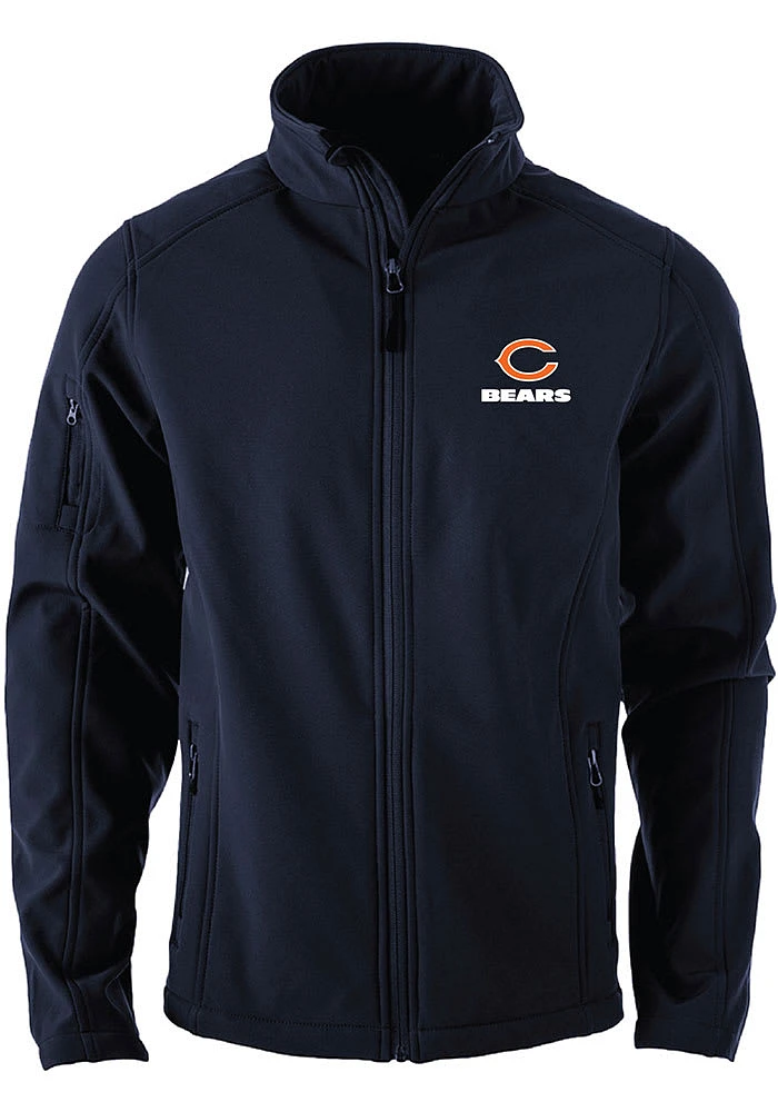 Dunbrooke Chicago Bears Mens Navy Blue Sonoma Medium Weight Jacket