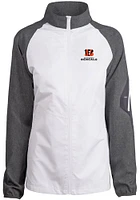 Dunbrooke Cincinnati Bengals Womens White Hurricane Light Weight Jacket