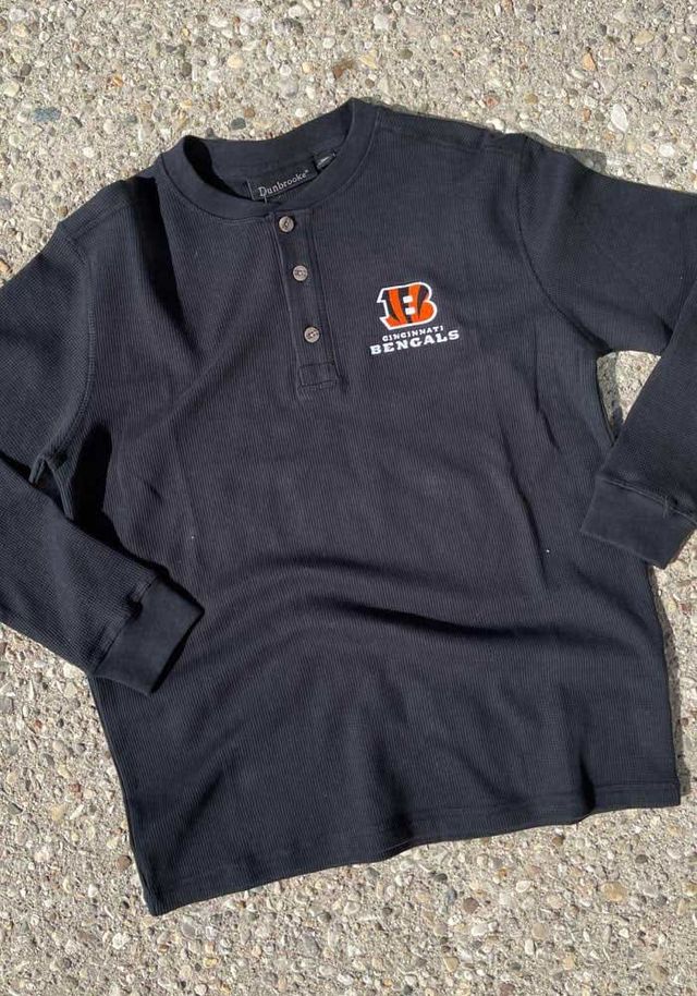 Dunbrooke Cincinnati Bengals Black Thermal Long Sleeve T Shirt