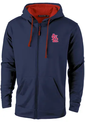 Dunbrooke St Louis Cardinals Mens Navy Blue Apprentice Long Sleeve Zip