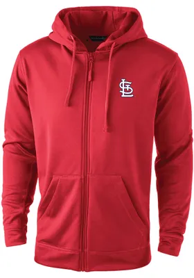 Dunbrooke St Louis Cardinals Mens Red Trophy Long Sleeve Zip