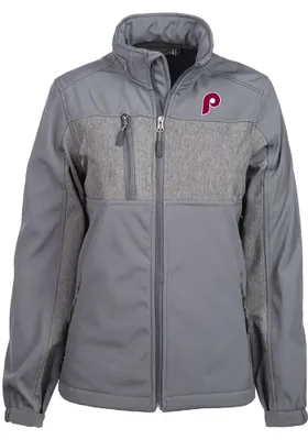 Dunbrooke Philadelphia Phillies Womens Graphite Zephyr Medium Weight Jacket