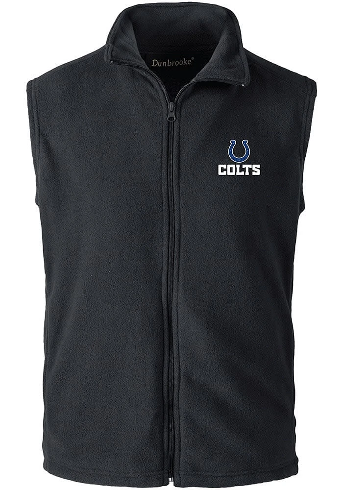Dunbrooke Indianapolis Colts Mens Black HOUSTON Sleeveless Jacket