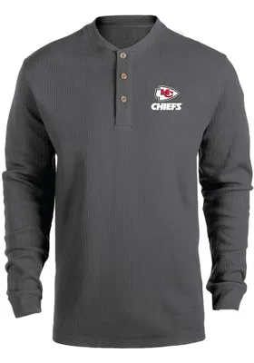 Dunbrooke Kansas City Chiefs Grey THERMAL Long Sleeve T Shirt