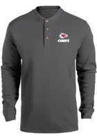 Dunbrooke Kansas City Chiefs Grey THERMAL Long Sleeve T Shirt