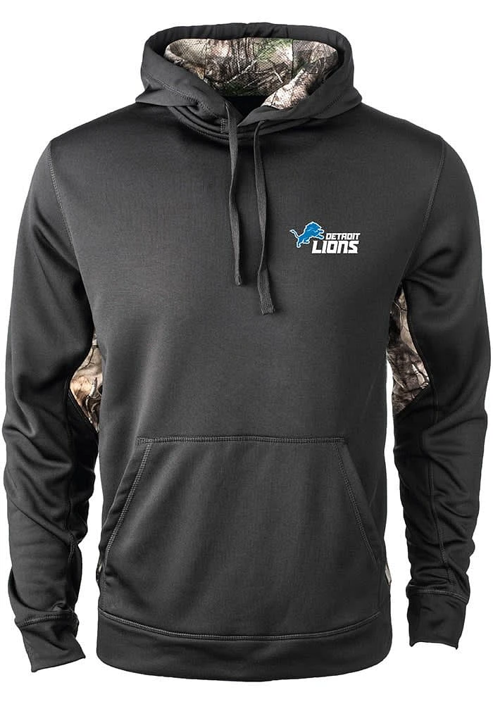 Dunbrooke Detroit Lions Mens Black Ranger Hood