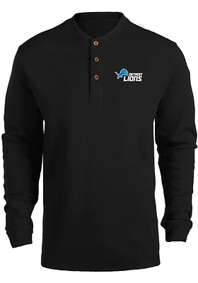 Dunbrooke Detroit Lions Black THERMAL Long Sleeve T Shirt