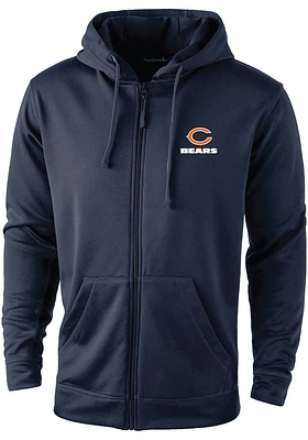Dunbrooke Chicago Bears Mens Navy Blue TROPHY Long Sleeve Zip