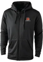 Dunbrooke Cincinnati Bengals Mens Black TROPHY Long Sleeve Zip