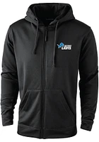 Dunbrooke Detroit Lions Mens Black TROPHY Long Sleeve Zip