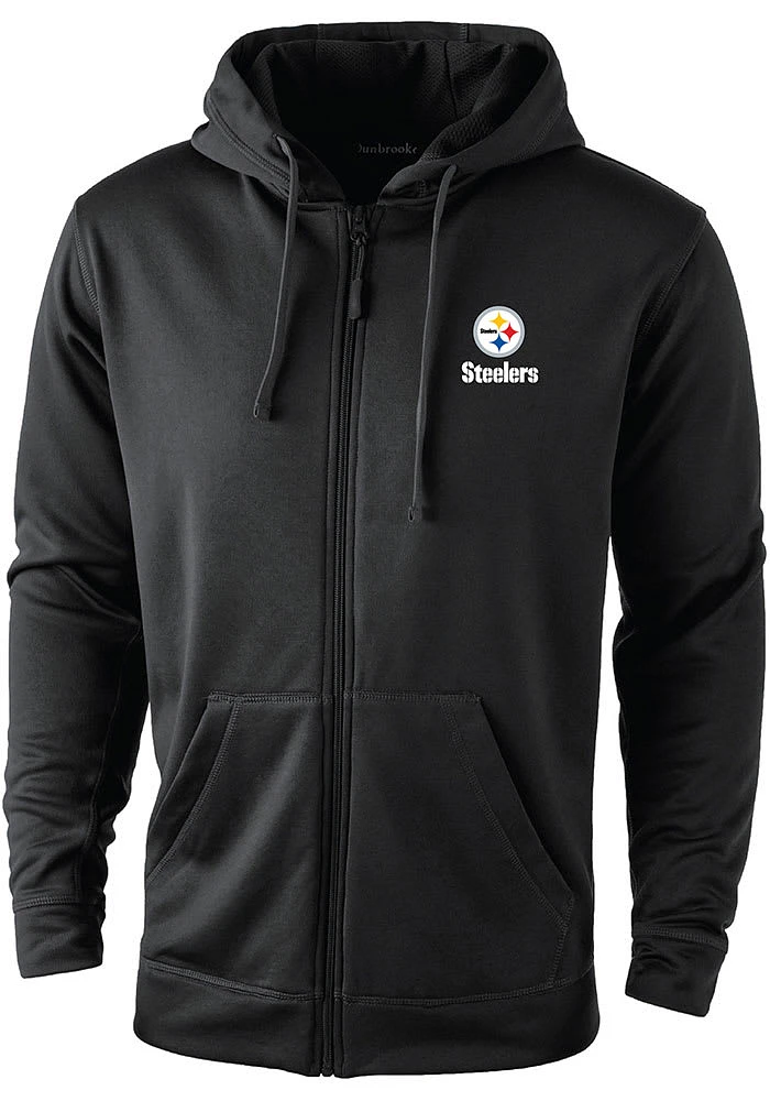 Dunbrooke Pittsburgh Steelers Mens Black TROPHY Long Sleeve Zip