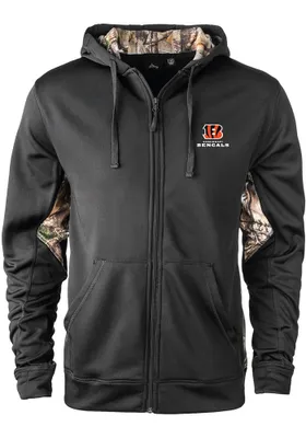 Dunbrooke Cincinnati Bengals Mens Black DECOY Long Sleeve Zip