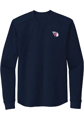 Dunbrooke Cleveland Guardians Navy Blue Cavalier Long Sleeve T Shirt
