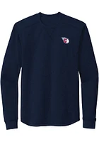 Dunbrooke Cleveland Guardians Navy Blue Cavalier Long Sleeve T Shirt
