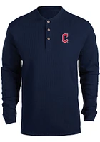 Dunbrooke Cleveland Guardians Navy Blue MAVERICK Logo Long Sleeve T Shirt