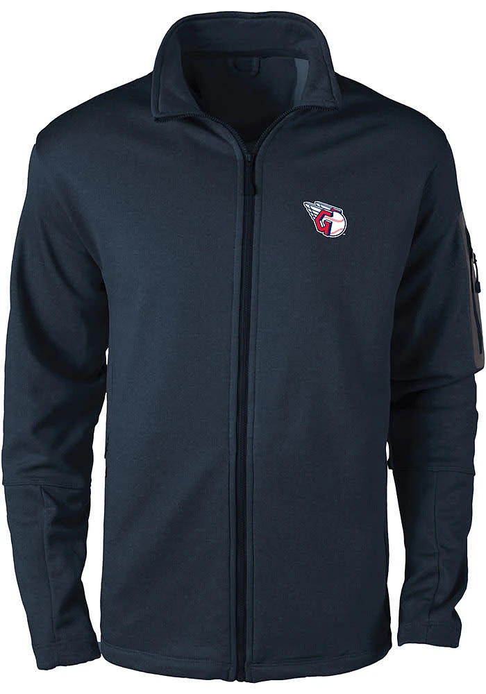 Dunbrooke Cleveland Guardians Mens Navy Blue Freestyle Medium Weight Jacket