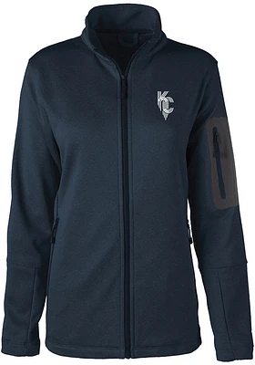 Dunbrooke Kansas City Royals Womens Navy Blue Freestyle JKT Light Weight Jacket