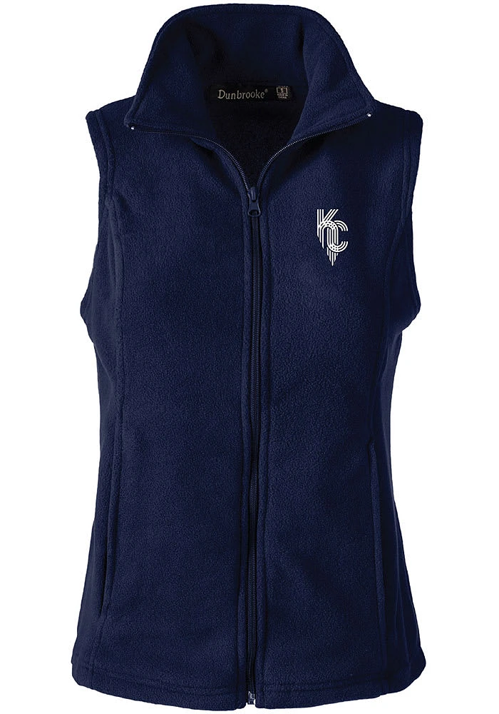 Dunbrooke Kansas City Royals Womens Navy Blue Houston Vest