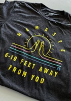 RALLY Grey Namaste Short Sleeve Fashion T Shirt