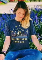RALLY Grey Namaste Short Sleeve Fashion T Shirt