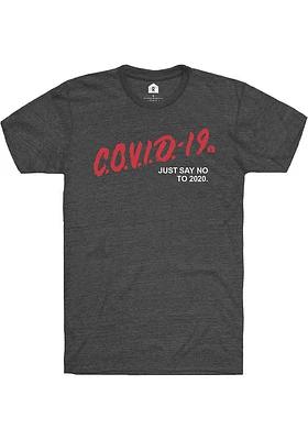 RALLY Grey COVID-19 Short Sleeve Fashion T Shirt