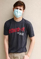 RALLY Grey COVID-19 Short Sleeve Fashion T Shirt