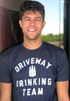 RALLY Navy Blue Driveway Drinking Team Short Sleeve Fashion T Shirt