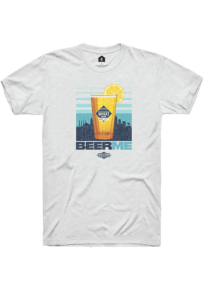 Rally Kansas City White Beer Me Short Sleeve Fashion T Shirt