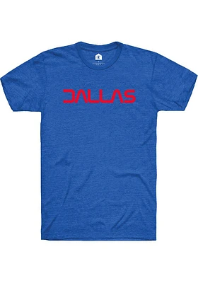 Rally Dallas Ft Worth Blue Cutoff Short Sleeve Fashion T Shirt