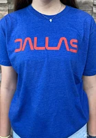 Rally Dallas Ft Worth Blue Cutoff Short Sleeve Fashion T Shirt