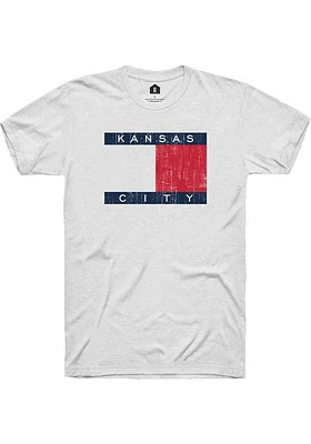 Rally Kansas City Womens White Flag Short Sleeve T-Shirt