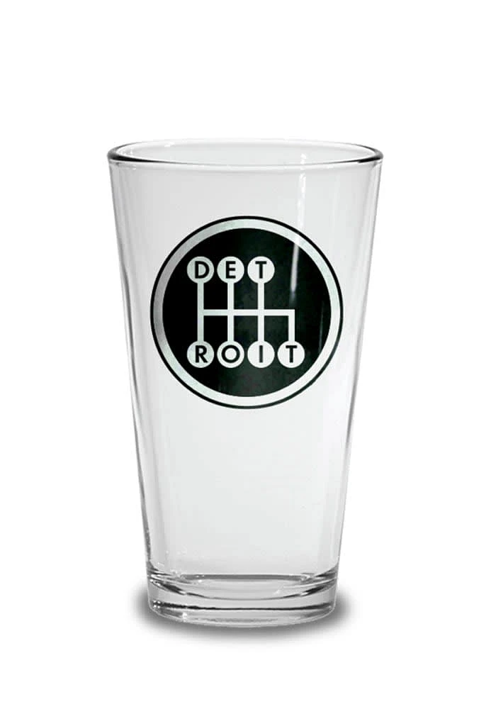 Detroit Black Shifter Pint Glass - Black
