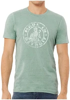 Made Detroit Light Blue Circle Icon Short Sleeve Fashion T Shirt