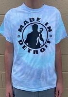 Made Detroit Light Blue Circle Icon Short Sleeve T Shirt