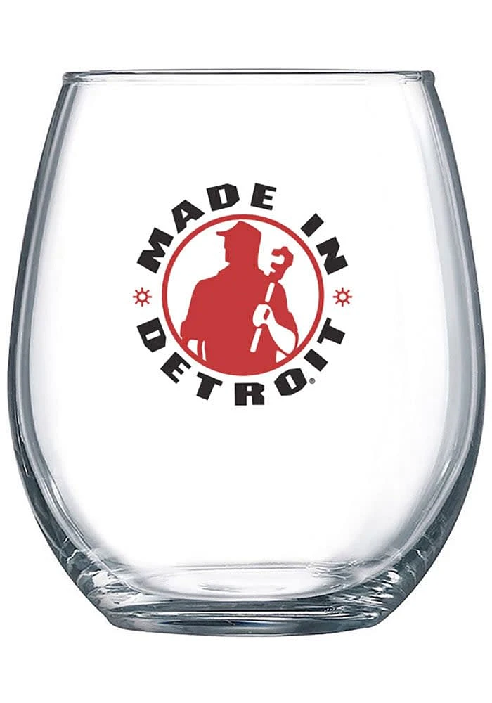 Detroit 9 oz. Stemless Wine Glass