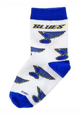 St Louis Blues Logo Baby Quarter Socks