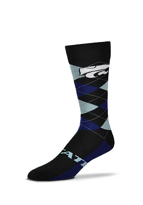 K-State Wildcats Horizontal Big Mens Argyle Socks