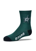 Dallas Stars Logo Name Mens Quarter Socks
