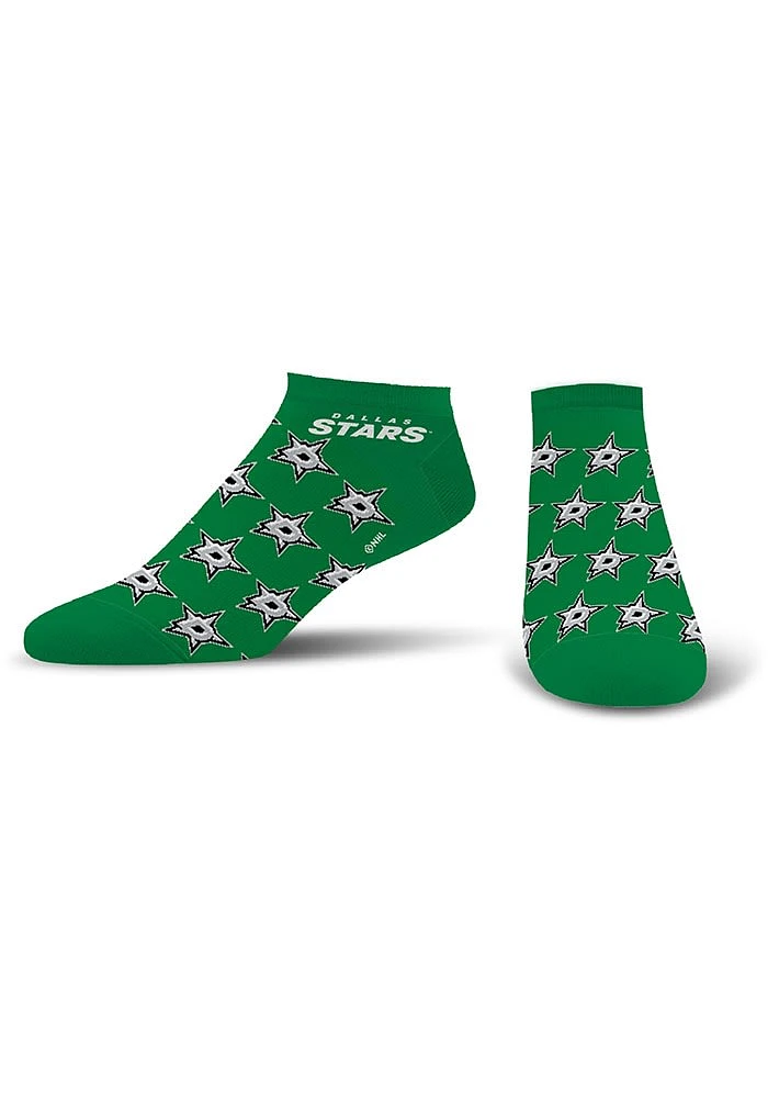 Dallas Stars Logo All-Over Womens No Show Socks