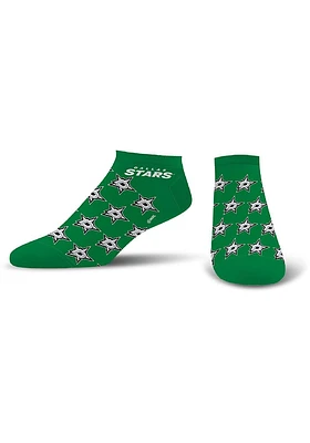 Dallas Stars Logo All-Over Womens No Show Socks